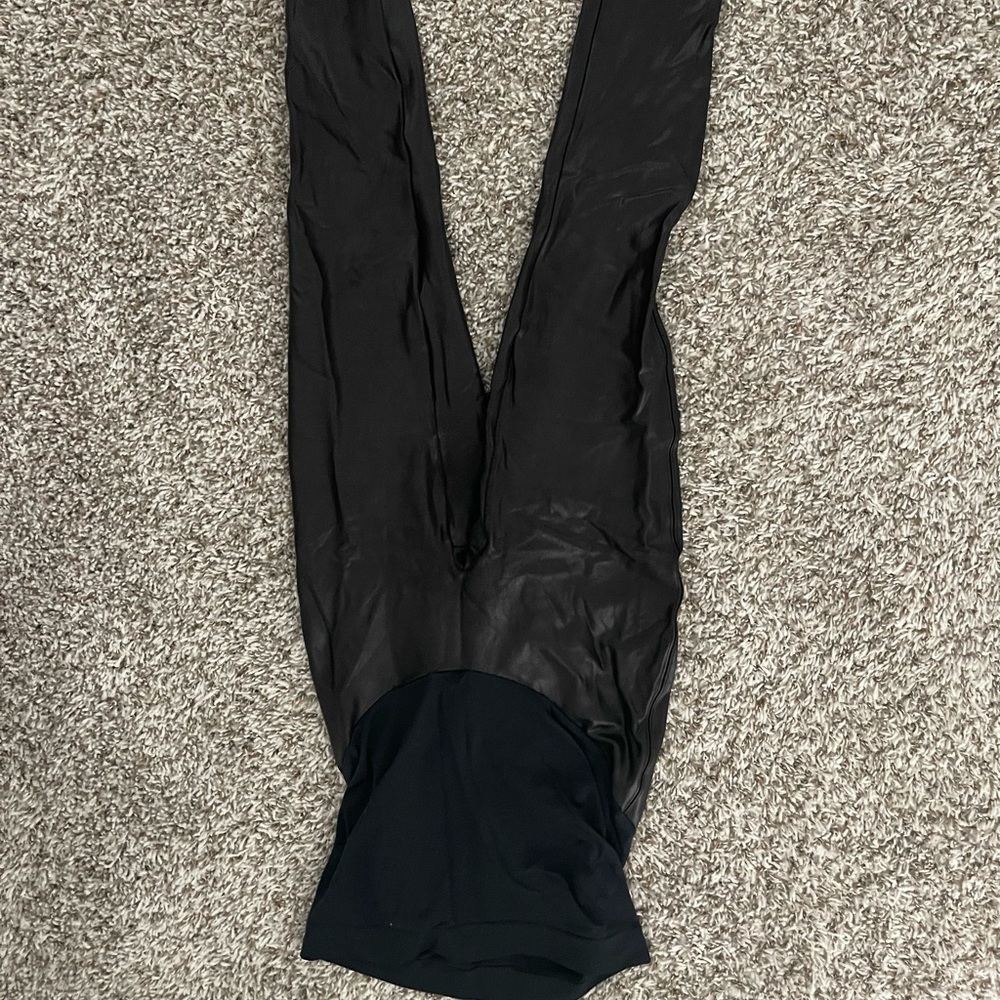 Spanx maternity leggings in faux leather!